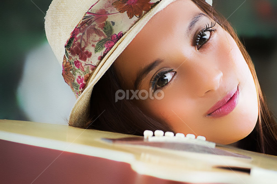 My Guitar by Christian Lukman - People Portraits of Women