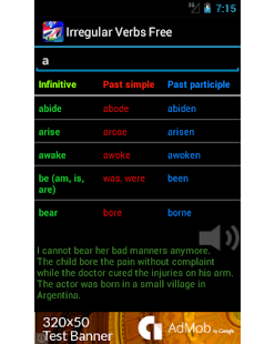 Irregular Verbs Free