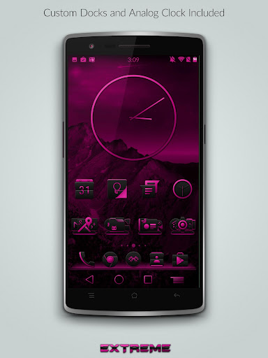 JB Extreme Launcher Theme Pink