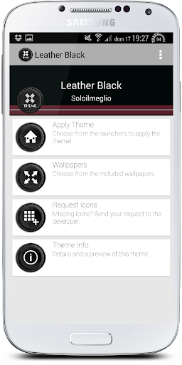 【免費個人化App】Leather Black Theme-APP點子