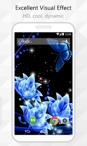 Blue Butterfly Live Wallpaper