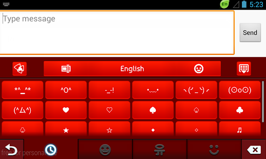 GO Keyboard Red Rose Screenshots 3