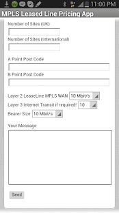 MPLS Leased line pricing app Screenshots 1