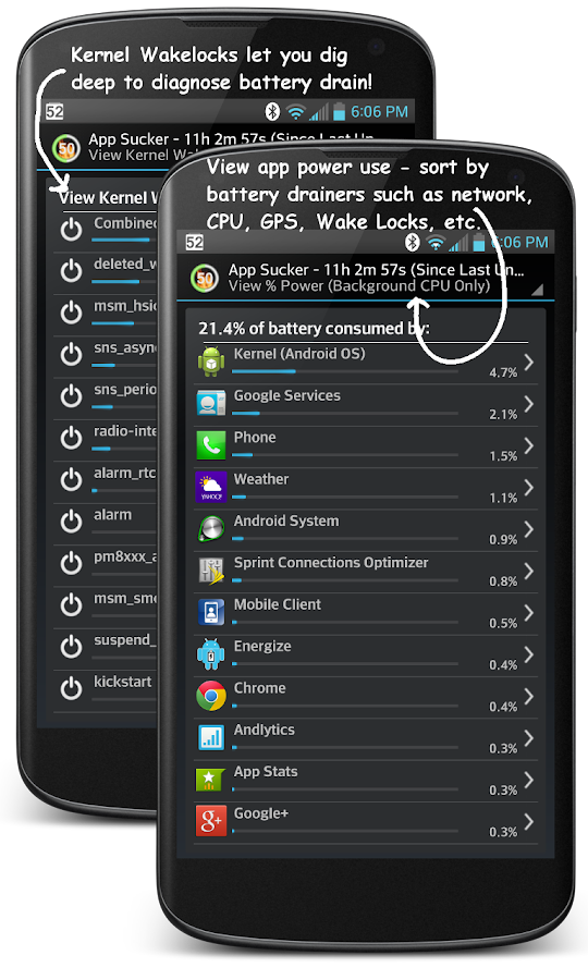 GSam Battery Monitor Pro - screenshot