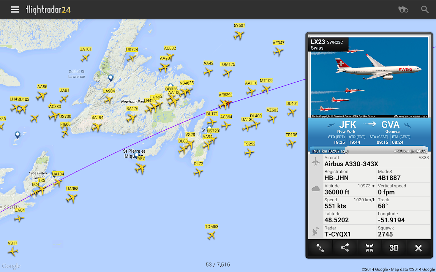 Flightradar24 - Flight Tracker - screenshot