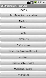 GRE Quantitative Formulae