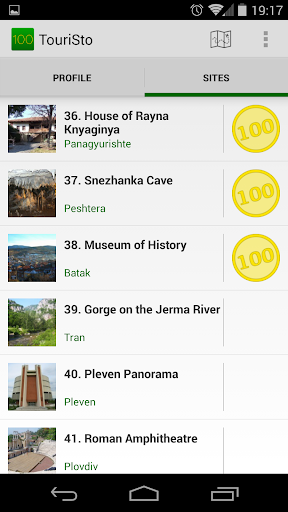 TouriSto - 100 Tourist Sites