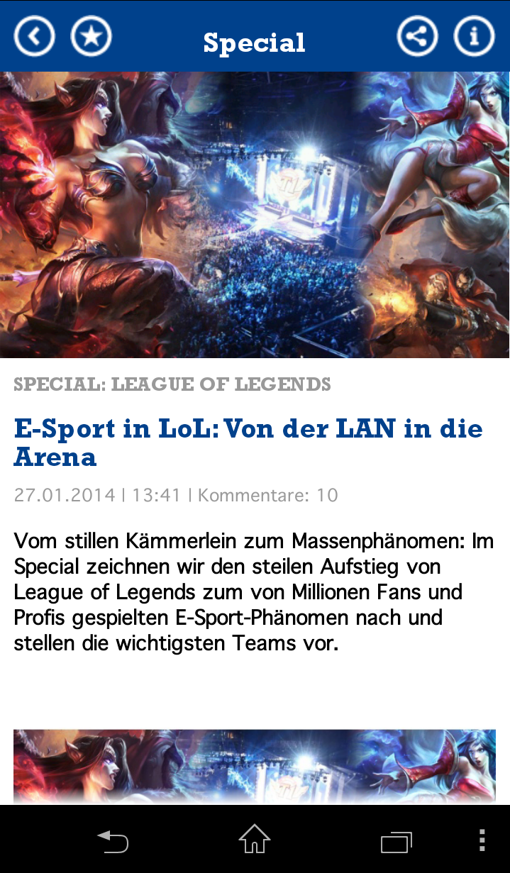 GameStar News Screen 2