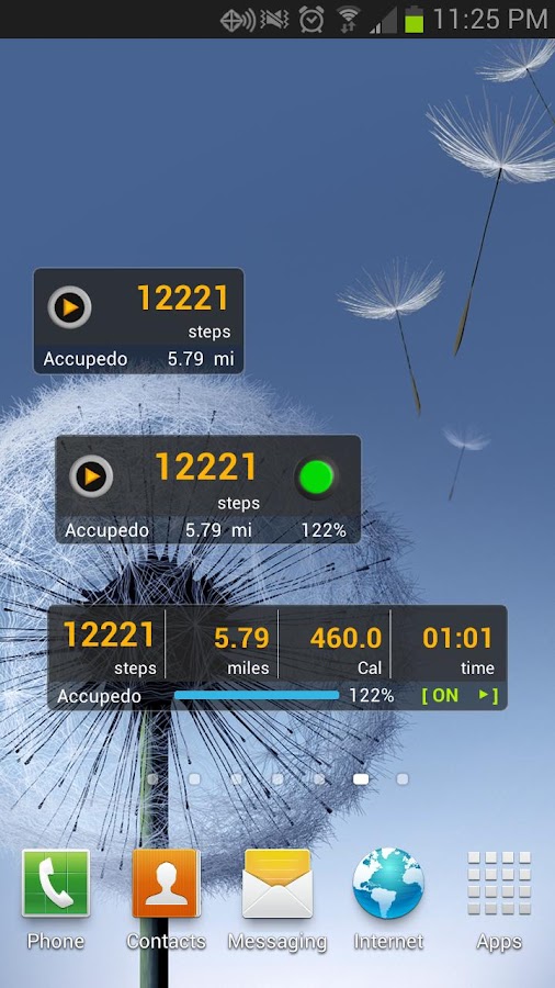 Accupedo-Pro Pedometer - screenshot