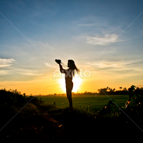 lady camera by Andy Alexandy - Landscapes Sunsets & Sunrises