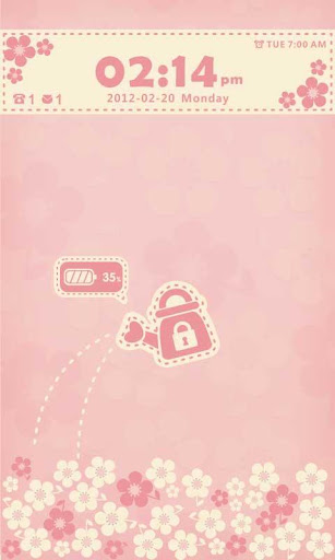 Flowerlove Theme GO Locker