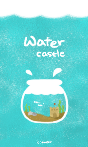 Water Castle go launcher theme