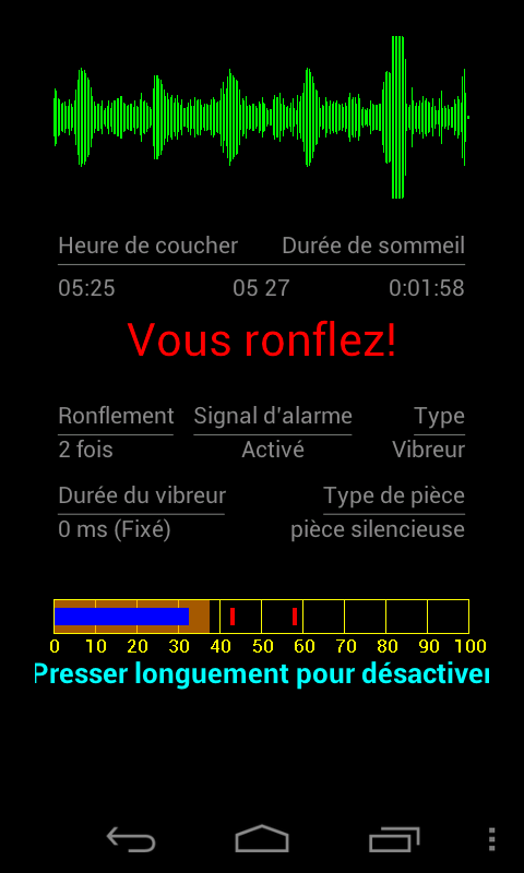Android application Stop snoring for wearables screenshort