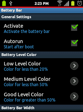 Battery Bar