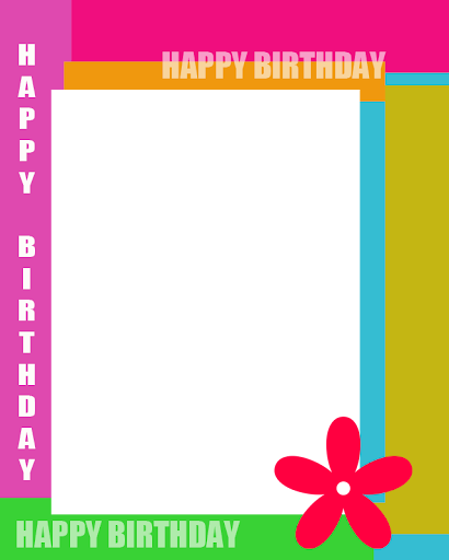 Happy Birthday Magazine Frame
