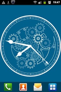 Download Clock Blueprint Wallpaper APK