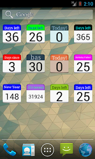 Days Left (countdown timer) - náhled