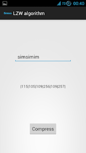 LZW algorithm Screenshots 1