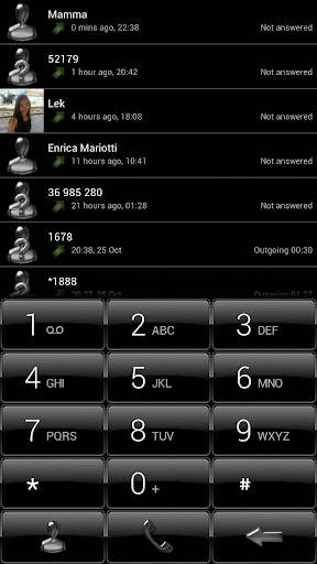 Dialer Black Gloss Theme