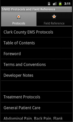 SNHD Protocols Field Reference