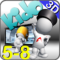英语教育3D动漫 Kido 5-8 logo