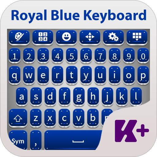 Royal Blue Keyboard Theme 個人化 App LOGO-APP開箱王