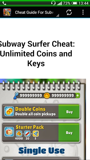 Cheat Guide For Subway SurfRun