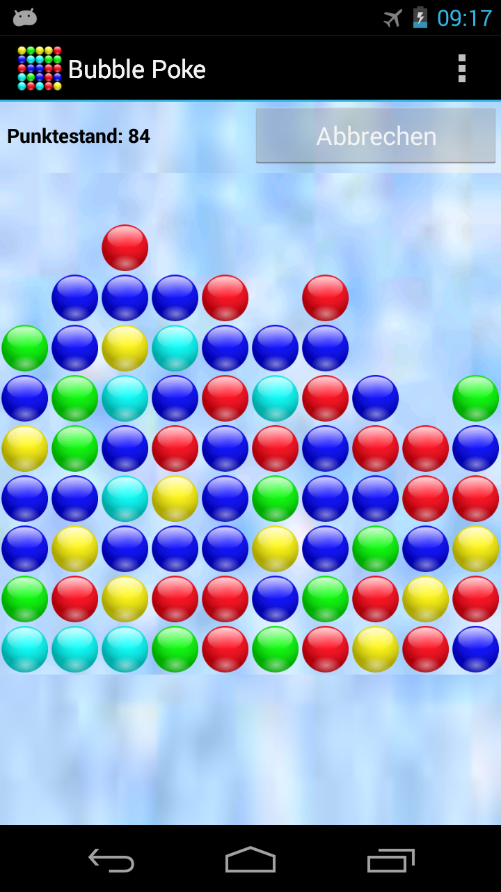 Android application Bubble Poke screenshort