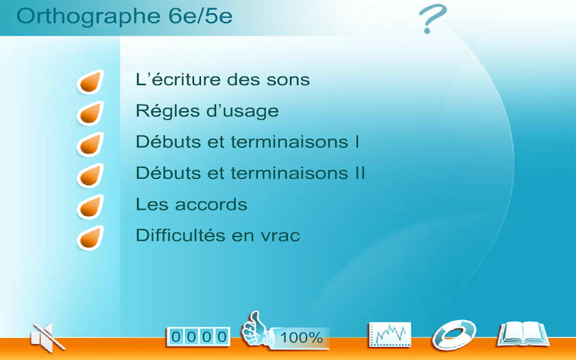 Orthographe 6e/5e Screen 1