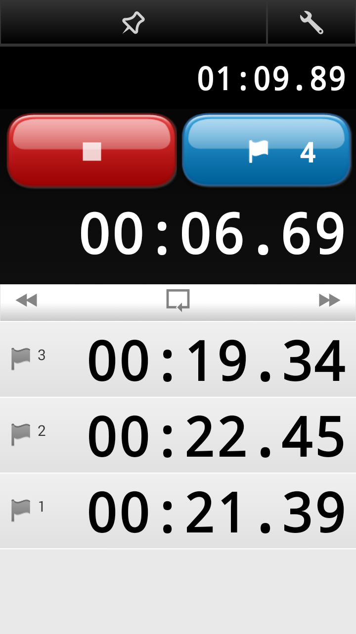 Android application Stopwatch Pro screenshort