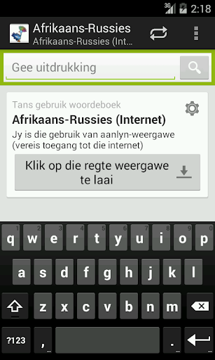 Afrikaans-Russies woordeboek