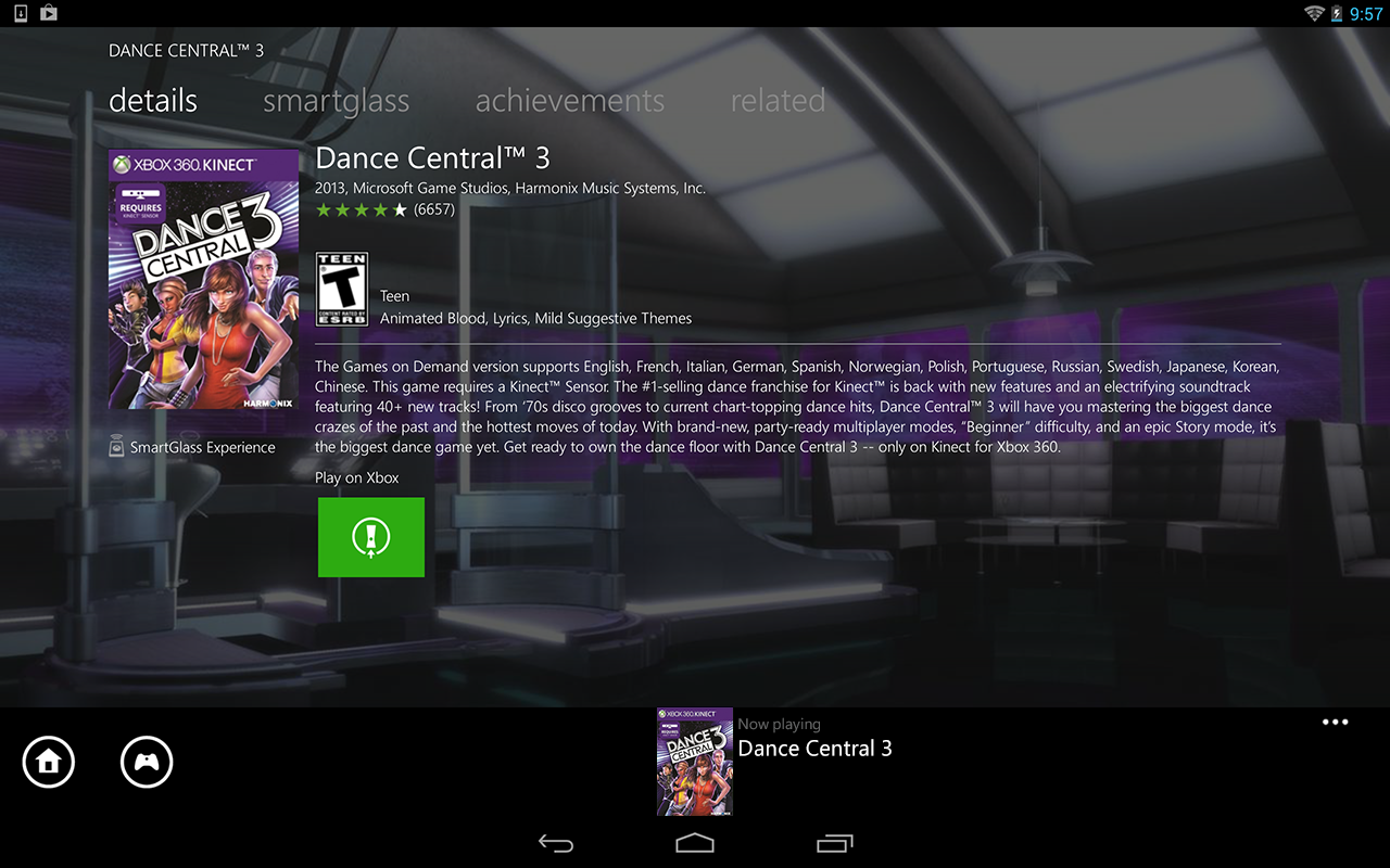 Xbox 360 SmartGlass - screenshot