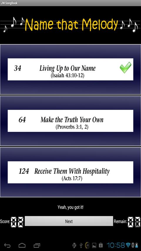Android application Kingdom Song Book screenshort