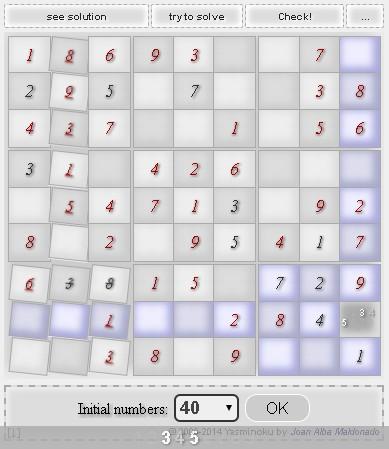 Yasminoku sudoku with solver