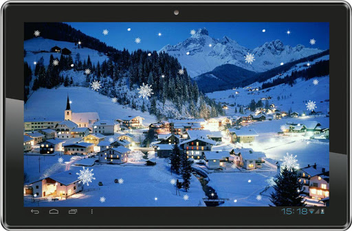 【免費個人化App】City Snowfall live wallpaper-APP點子