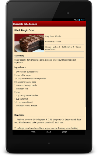 【免費書籍App】Chocolate Cake Recipes-APP點子