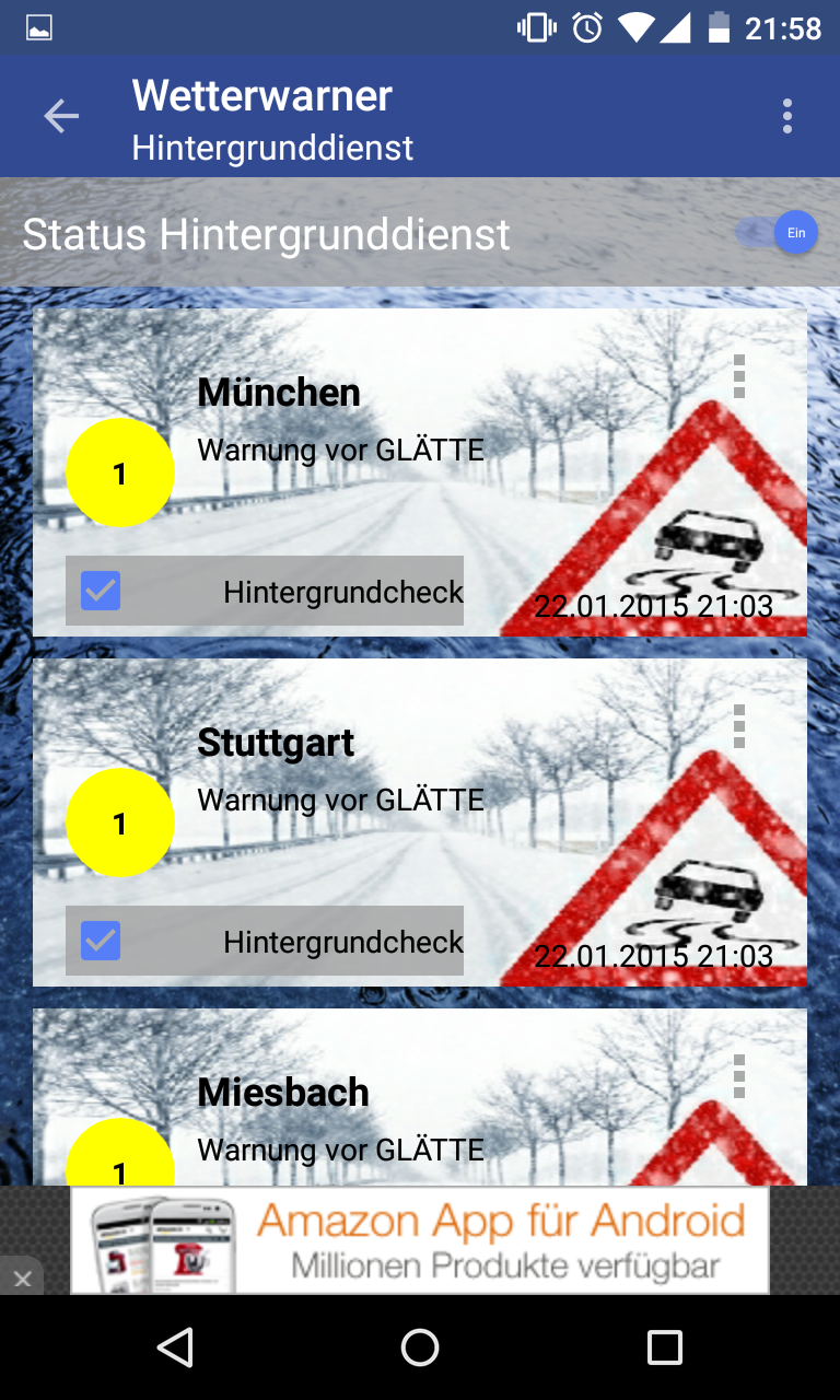 Wetterwarner Screen 3