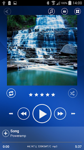 免費下載個人化APP|Poweramp Skin Sphere Blue app開箱文|APP開箱王