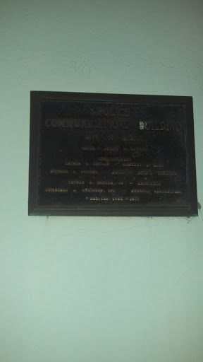 Police Communications Building Historic Marker