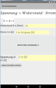 Ohmsches Gesetz alle Formeln Screenshots 3