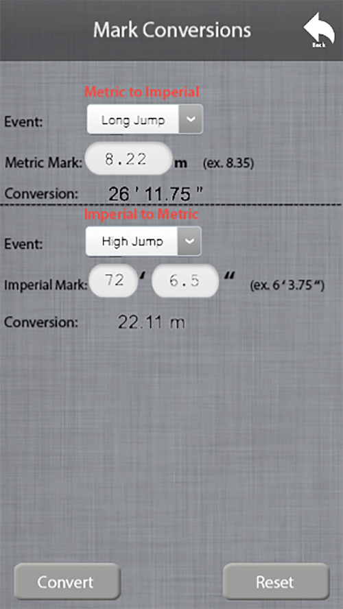 Android application Track and Field Cipher screenshort
