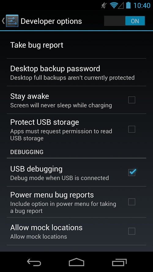 Android application Development screenshort