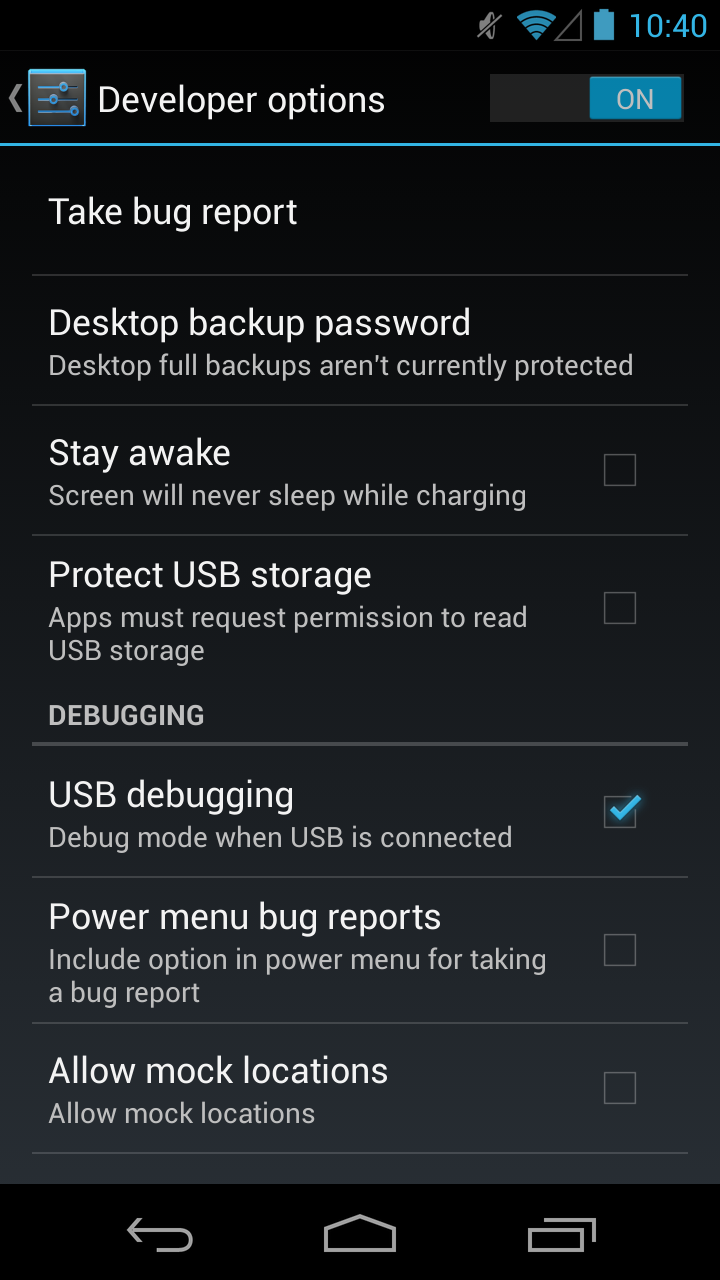 Development Screen 1