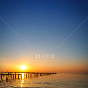 jetty teluk tempoyak - Pulau Pinang by Farhan Fuad Yusof - Landscapes Sunsets & Sunrises