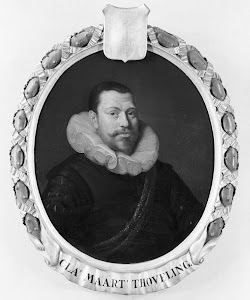 RIJKS: Pieter van der Werff: Portrait of Claes Maertensz Thoveling, Director of the Rotterdam Chamber of the Dutch East India Company, elected 1619 1722