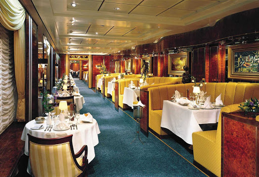 Norwegian Sky's Le Bistro offers a tasteful ambience and straight-ahead French cuisine. 