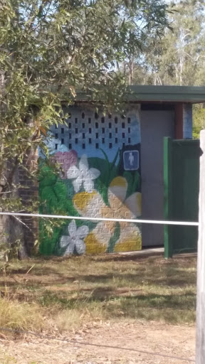Flower Toilet Mural