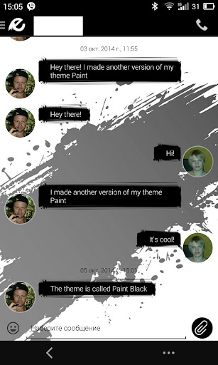 PaintBlack EvolveSMS Theme