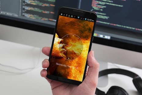 Download Fire HD Analog Clock LWP APK