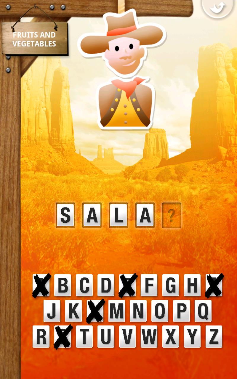 Android application Hangman for Kids screenshort